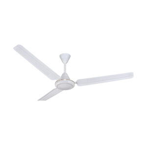 High-air-delivery electric fan with double ball bearing motor and 100% copper winding, 80W AC 220–240V.