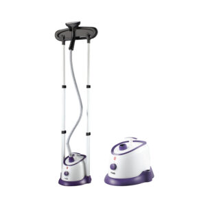 1.7L Garment Steamer with 1.2M Steam Flow, 11-Position Operation, Fast 35-Second Start-Up, Dual Poles, Double Stand, 2000W AC Steamer