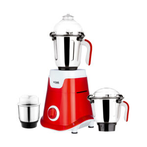 850W 3-in-1 blender grinder chopper with pulse and 3-speed rotary control, long-life stainless steel blade, 1.5L liquidizer jar, 1L dry grinding jar, and 0.4L chutney jar