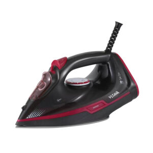 Ceramic soleplate steam iron with anti-drip function, overheat protection, large 360ml water tank, 1200W power, AC220–240V 50/60Hz