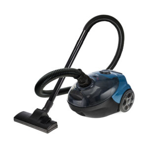 1400W vacuum cleaner with 1.5L capacity, 5-stage filtration, flexible hose with handle, airflow control, plastic floor brush, and 3.2m power cord