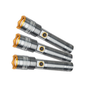 Laser LED 20W Zoomable Flashlight with 3000mAh Battery – 1000 Meter Range Tactical Torch with SOS Emergency Function