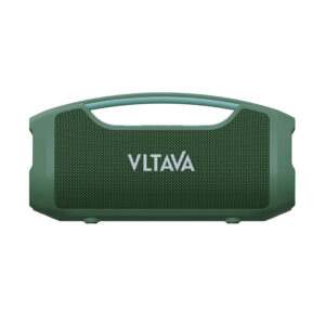 60W waterproof Bluetooth 5.3 speaker with polychromatic LED lights, 3.5mm AUX, rechargeable Li-Ion battery, Type-C charging, and TWS system.