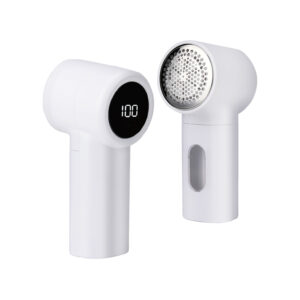 USB Type-C rechargeable electric shaver with six blades, 5W power, 5V 1A input, and battery indicator