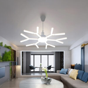 80W LED Folding Bulb – E27 & B22 Holder, 5000K–6500K Daylight, AC85-265V, Energy-Efficient