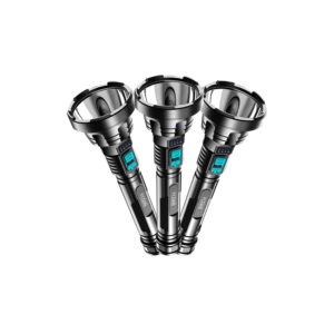 Rechargeable 500-Lumen LED Searchlight with Built-In 18650 Battery, Type-C Charging – Compact 3-in-1 Portable Light, 82x58mm, 181g