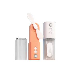 Portable 7W Mini Air Conditioner Fan with 2000mAh Rechargeable Battery, 3W LED Light, 5V USB Input, ABS Body – Compact Cooling Fan with 1.5m/s Wind Speed