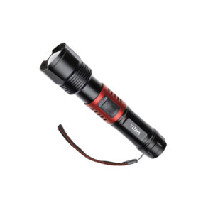 40W laser LED searchlight with zoom function, 2000-meter long-range beam, 10000mAh battery, power bank function, and multiple lighting modes including SOS and flash